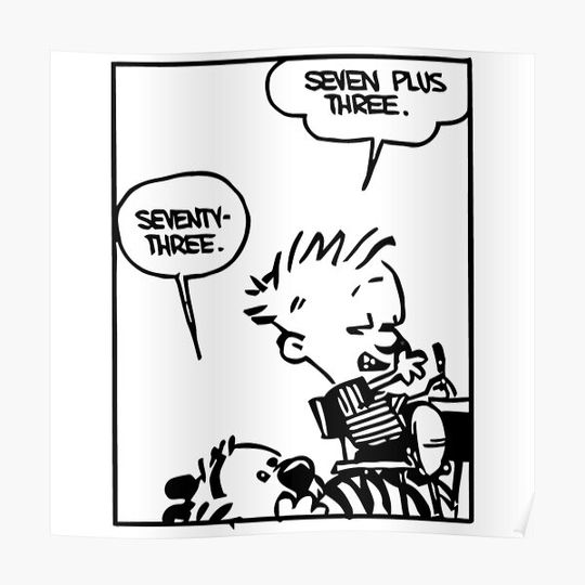 Discover Calvin And Hobbes Premium Matte Vertical Poster