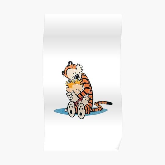 Discover Calvin and Hobbes Cartoon Premium Matte Vertical Poster