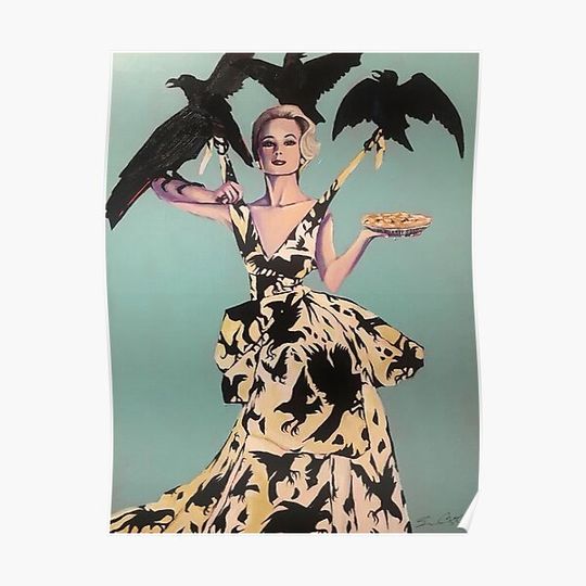 Discover "Four and Twenty Black Birds" Premium Matte Vertical Poster