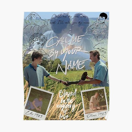 Discover Call Me By Your Name Collage Premium Matte Vertical Poster