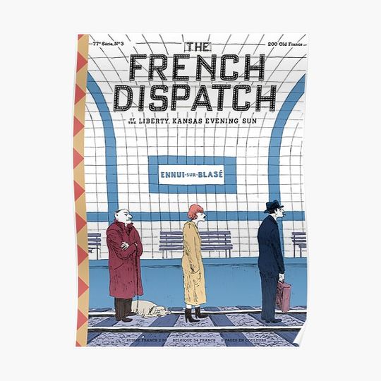 Discover french dispatch cover art Premium Matte Vertical Poster