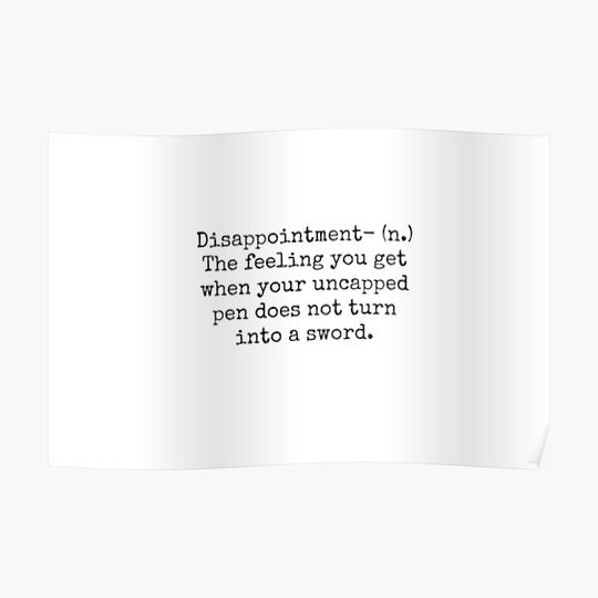 Discover Percy Jackson Disappointment Premium Matte Vertical Poster