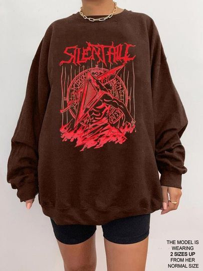 Discover Silent Red Thing , Silent Hill, Pyramid Head, Heavy Metal UnisexShirt
