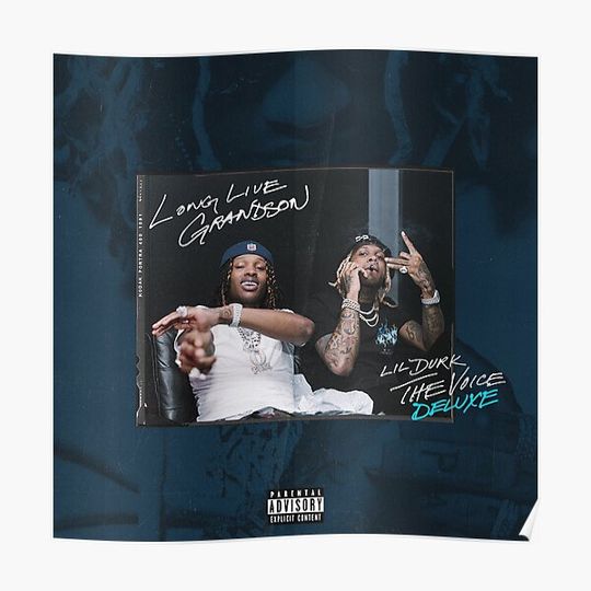 Discover Blue Deluxe Premium Matte Vertical Poster