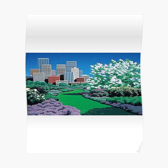 Discover hiroshi nagai city Premium Matte Vertical Poster