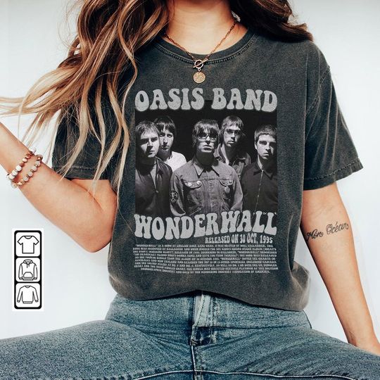 Discover Oasis Band Music Shirt K2, Wonderwall Song