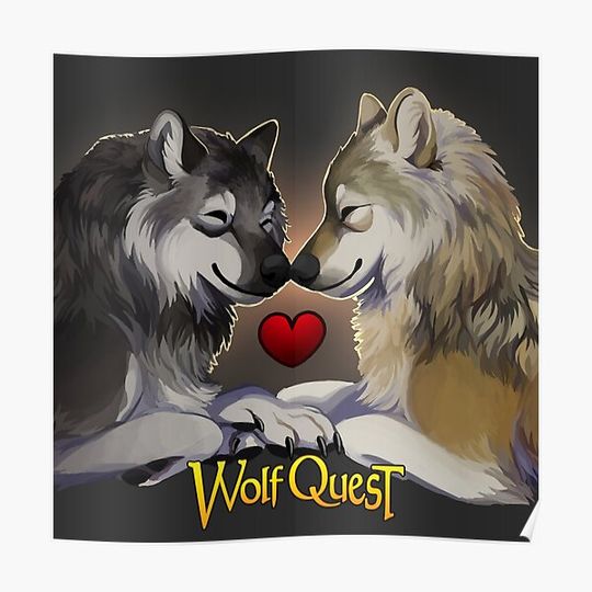 Discover WolfQuest Soulmates Premium Matte Vertical Poster