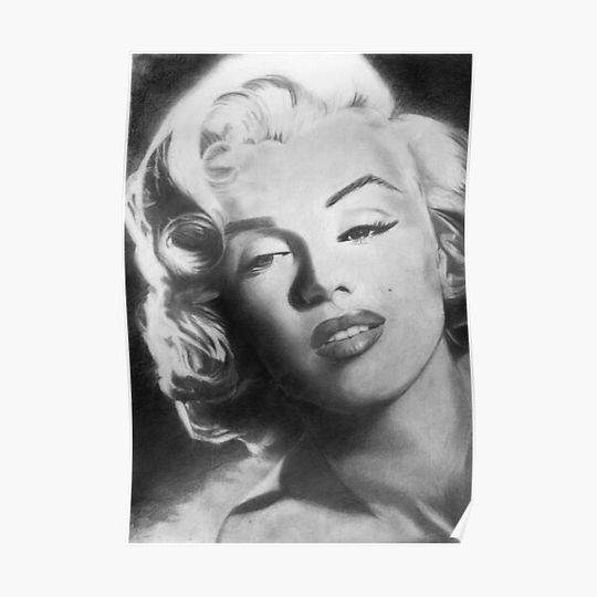 Discover Marilyn Monroe Drawing Premium Matte Vertical Poster