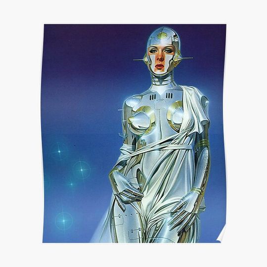 Discover Hajime Sorayama Starry Night Premium Matte Vertical Poster