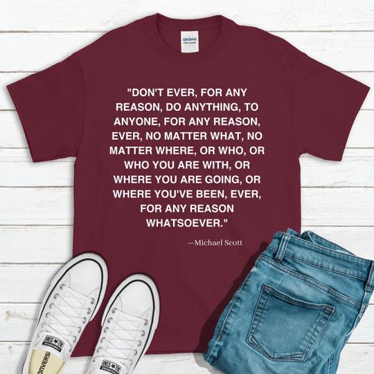 Discover Michael Scott Philosophy T-Shirt The Office T-Shirt Michael Scotts Dunder Mifflin