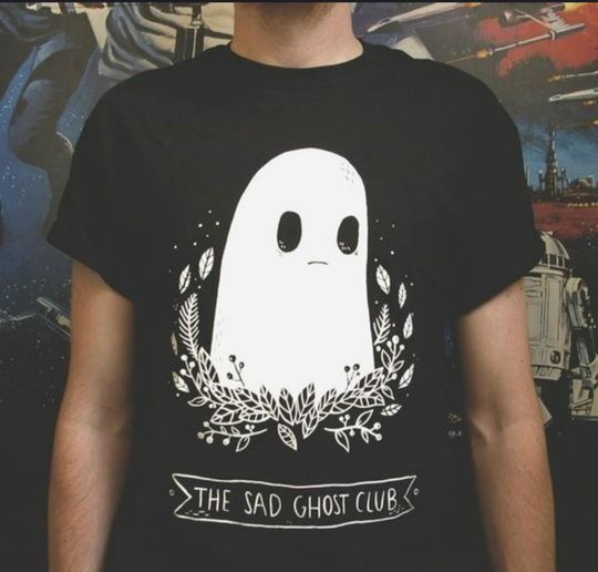 Discover Sad Ghost Club Tee | Emo Ghosts Tee