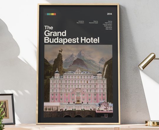 Discover The Grand Budapest Hotel Movie Poster, Mid Century Tv Series Poster
