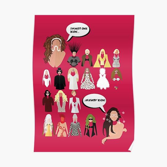 Discover The ART POP Icon | Pop culture quote Premium Matte Vertical Poster