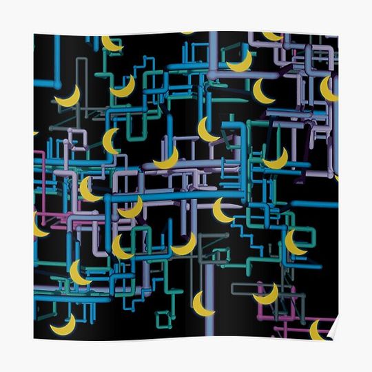 Discover Dan Flashes Complicated Shirt Pattern Premium Matte Vertical Poster