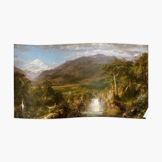 Discover Heart of the Andes by Frederic Edwin Church Premium Matte Vertical Poster