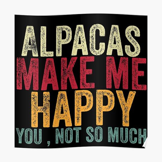 Discover alpacas Premium Matte Vertical Poster