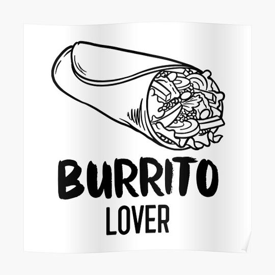 Discover Vintage Burrito Lover - Gift for mexican food lover Premium Matte Vertical Poster