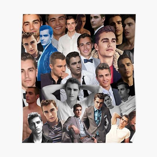 Discover dave franco photo collage Premium Matte Vertical Poster
