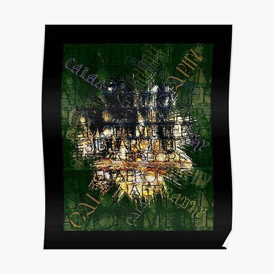 Discover Kalama Calligraphy Premium Matte Vertical Poster