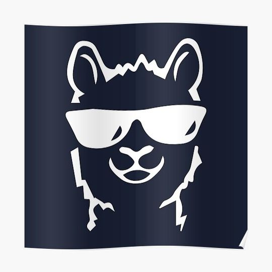 Discover Cute Llama Gift Poster for Lovers