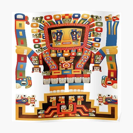 Discover Viracocha Inca Mythology Premium Matte Vertical Poster