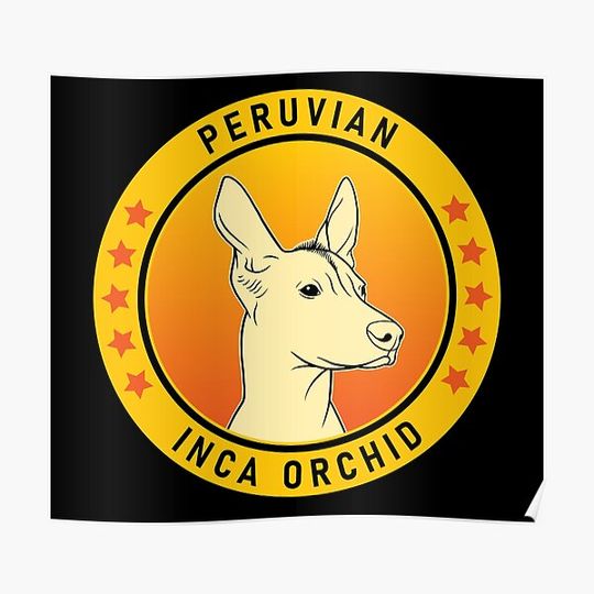 Discover Peruvian Inca Orchid Dog Portrait Premium Matte Vertical Poster