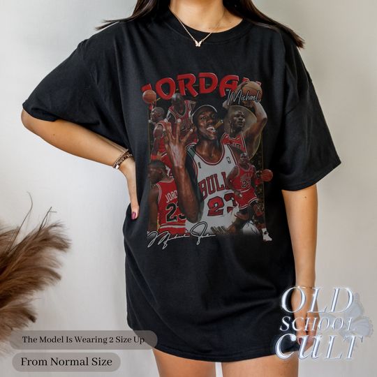 Discover Vintage 90s Basketball Bootleg Style T-Shirt | Michael Jordan Graphic Tee