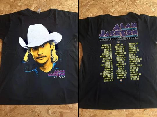 Discover 1992 Alan Jackson On Tour T-Shirt, Alan Jackson Tour '92 Shirt