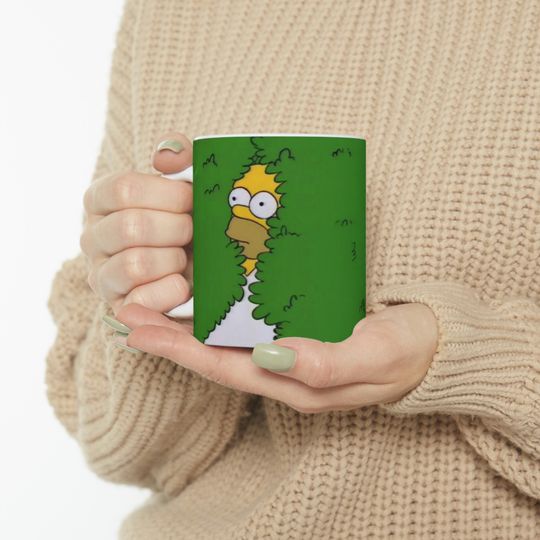 Discover Homer Bushes Meme Mug Funny Meme Coffee Cup Fans of The Simpsons Funny Simpsons Mug