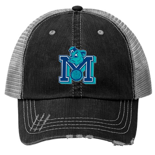 Discover Vintage Maine Bear Mascot Logo Big M Clean Version - Maine - Trucker Hats