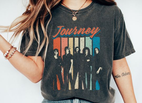 Discover Journey T-Shirt, Oversized Shirt, Classic Rock, Vintage,