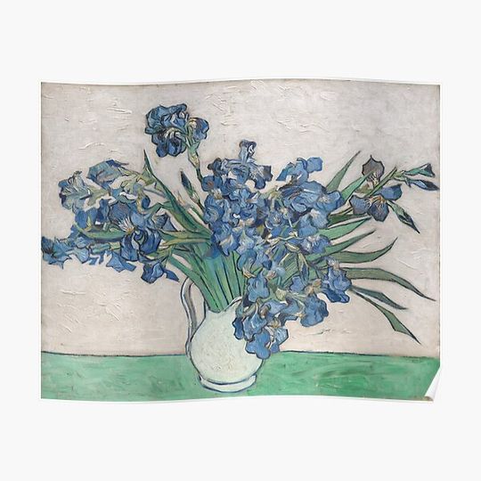 Discover Irises- Vincent van Gogh (Dutch, Zundert 1853–1890 Auvers-sur-Oise) Premium Matte Vertical Poster