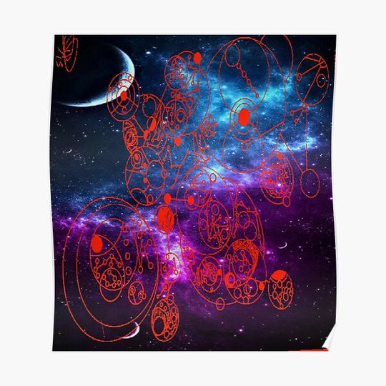 Discover Gallifreyan Red Premium Matte Vertical Poster