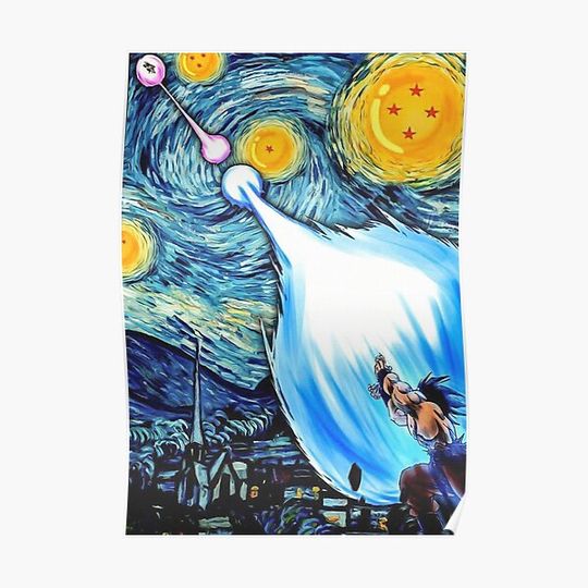Discover Super Saiyan Goku Wall Art Premium Matte Vertical Poster