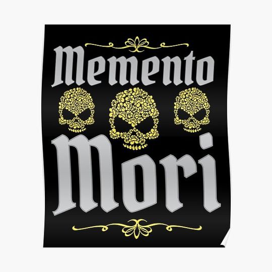 Discover Memento Mori MMMCMXCIX variation II Premium Matte Vertical Poster