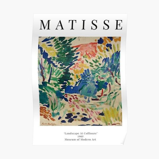 Discover Henri Matisse - Landscape At Collioure - Exhibition Premium Matte Vertical Poster