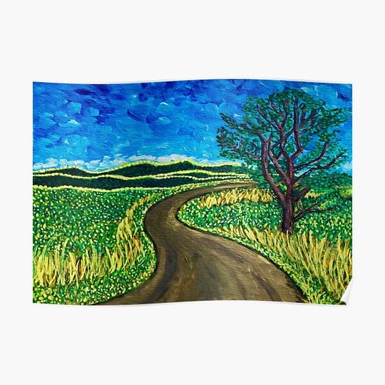 Discover Valley Road Premium Matte Vertical Poster