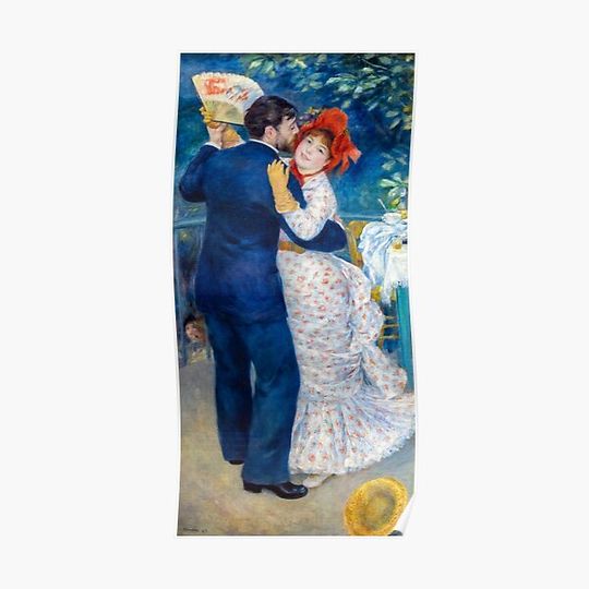 Discover Pierre-Auguste Renoir - Country Dance Premium Matte Vertical Poster
