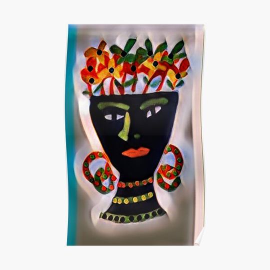 Discover African painting Premium Matte Vertical Poster