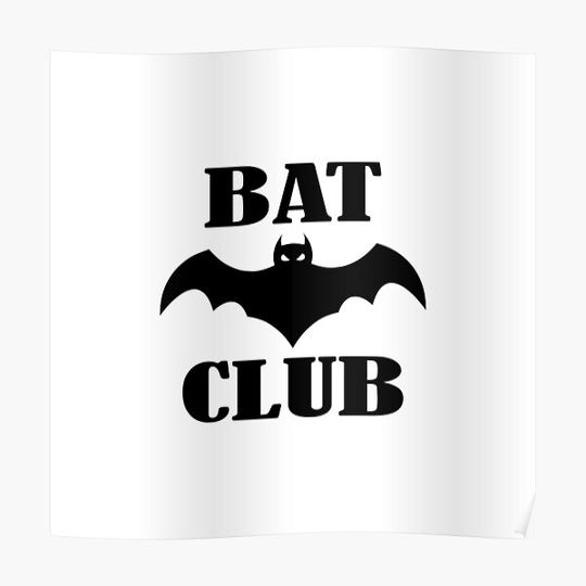 Discover Bat Club Premium Matte Vertical Poster