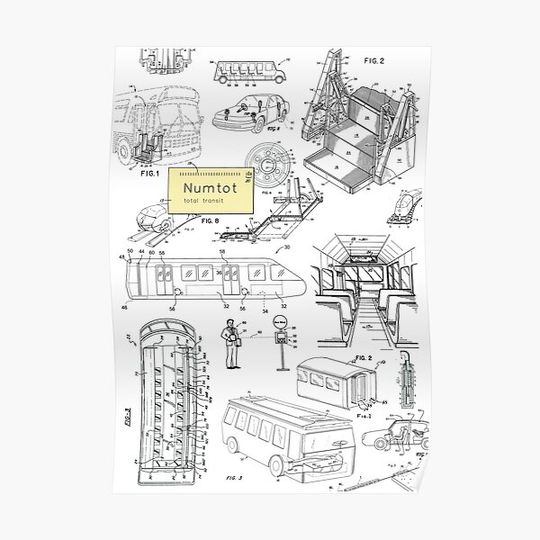 Discover numtot white Premium Matte Vertical Poster