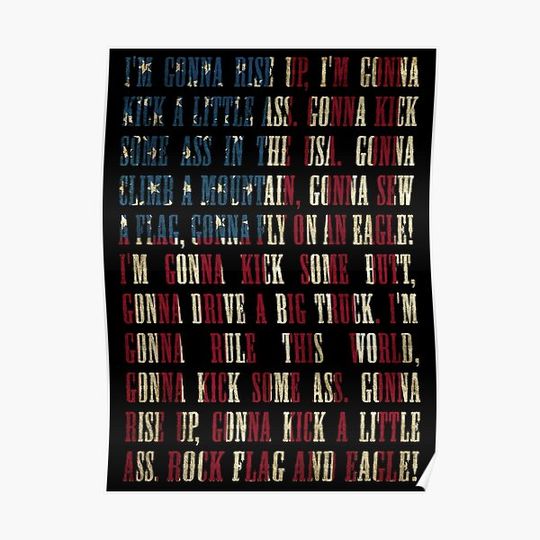 Discover ROCK FLAG AND EAGLE - iasip It's Always Sunny in Philadelphia Premium Matte Vertical Poster