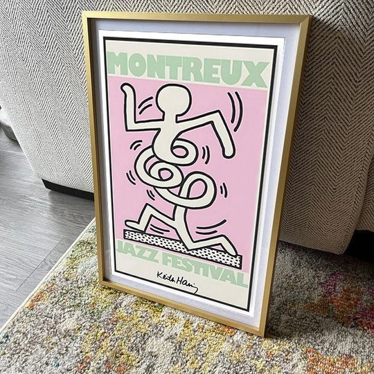 Discover Keith Haring Jazz Festival Print Poster, Vintage Poster