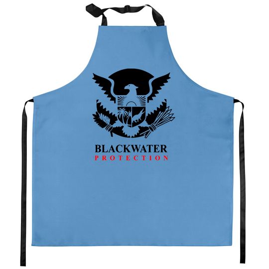 Discover blackwater agency Protection logo Kitchen Aprons