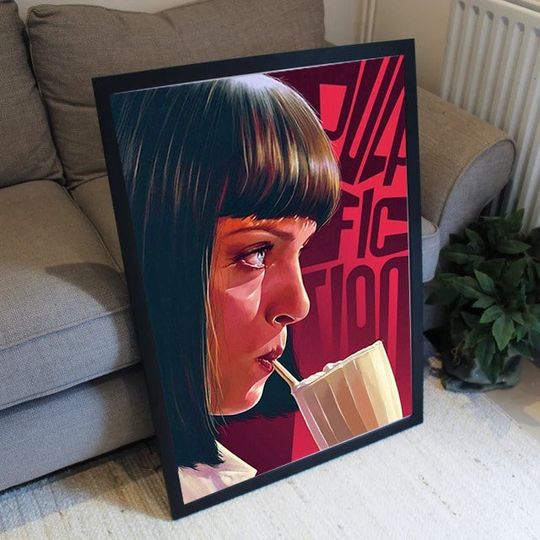Discover Pulp Fiction Poster, Mia Wallace, Vintage Poster