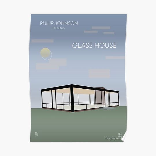 Discover glass house Premium Matte Vertical Poster