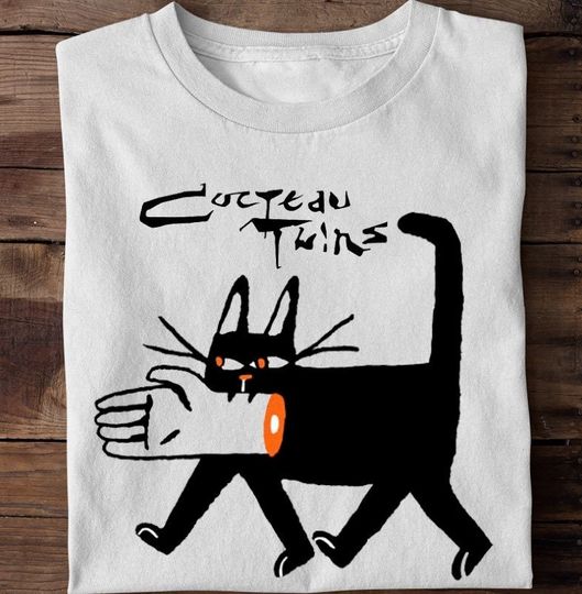 Discover Cocteau Twins Black Cat T-Shirt