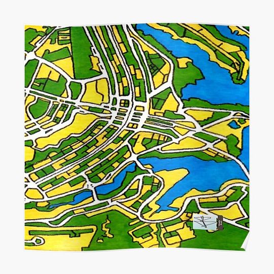 Discover Brasilia, Brazil Premium Matte Vertical Poster