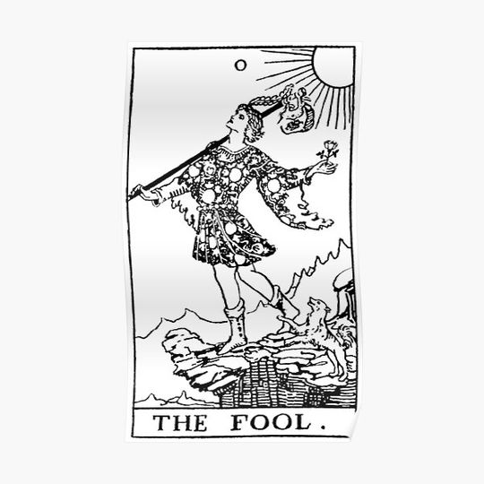 Discover The Fool Tarot Premium Matte Vertical Poster