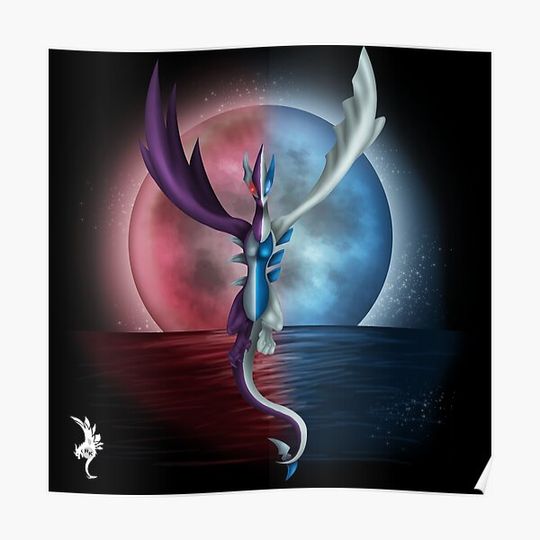 Discover Lugia's Secret Premium Matte Vertical Poster